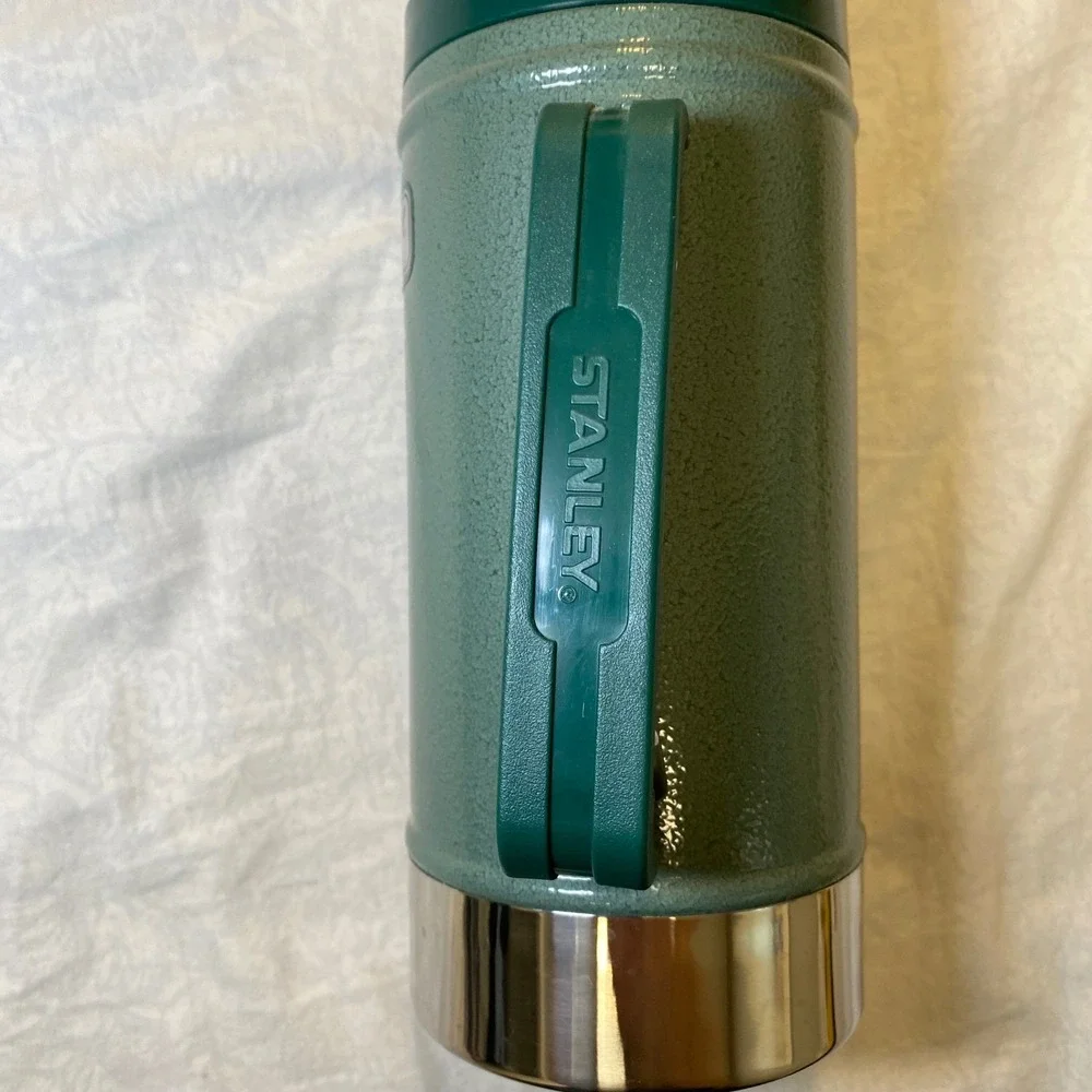 Stanley Classic Vacuum Food Jar 24oz Hammertone Green Thermos 2012 Model - Picture 6 of 7